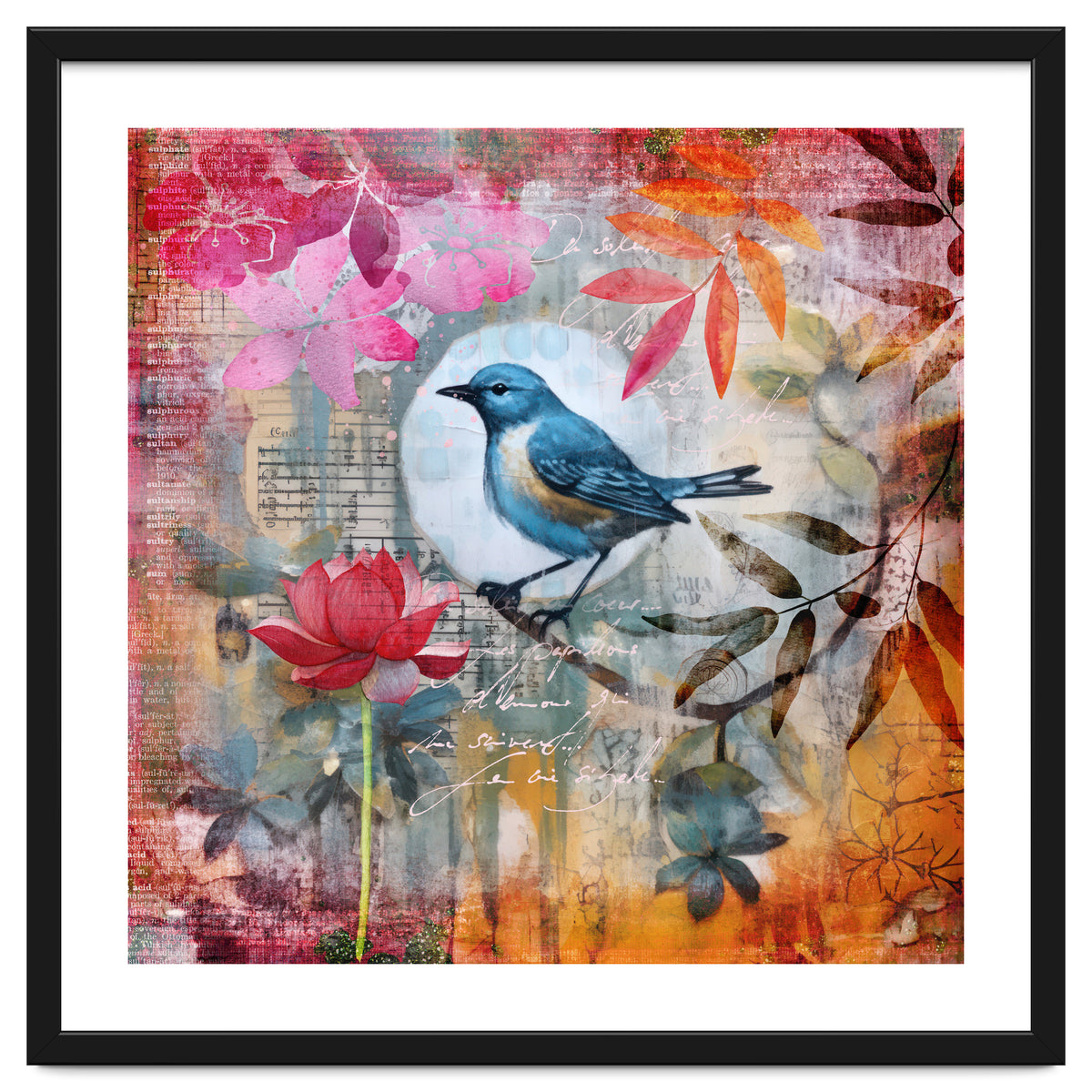 Bird Colorful Collage