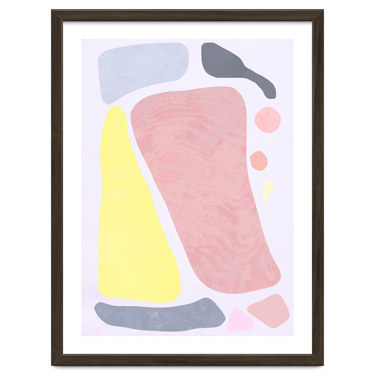 Organic Rustic Abstract Shapes Pastel II