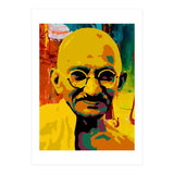 Mahatma Gandhi Colorful Abstract Art (Print Only) thumbnail