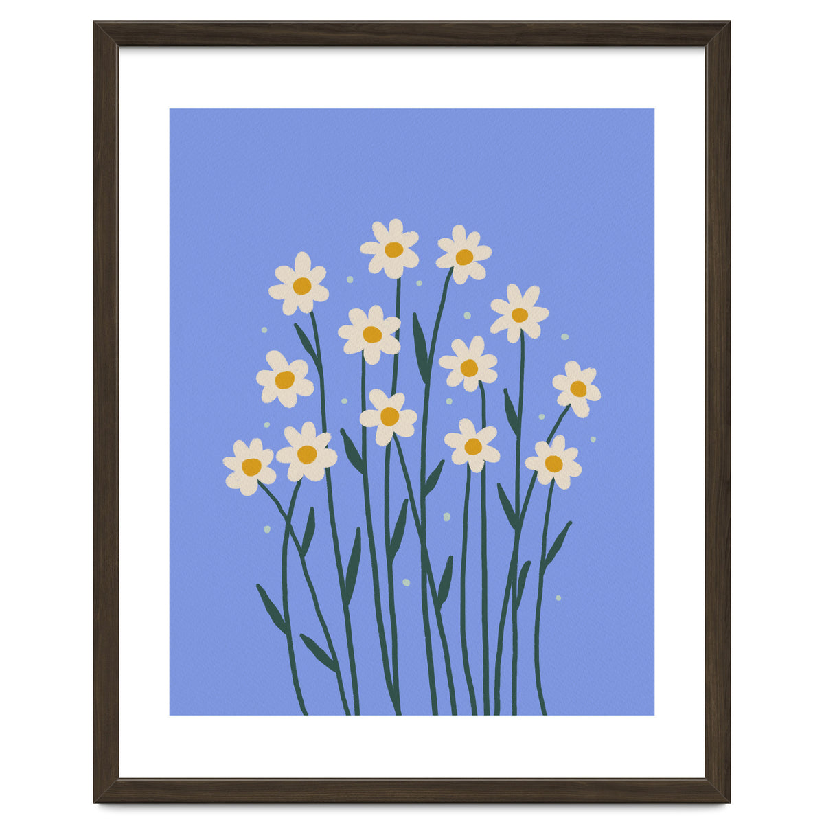 Simple Daisies - periwinkle