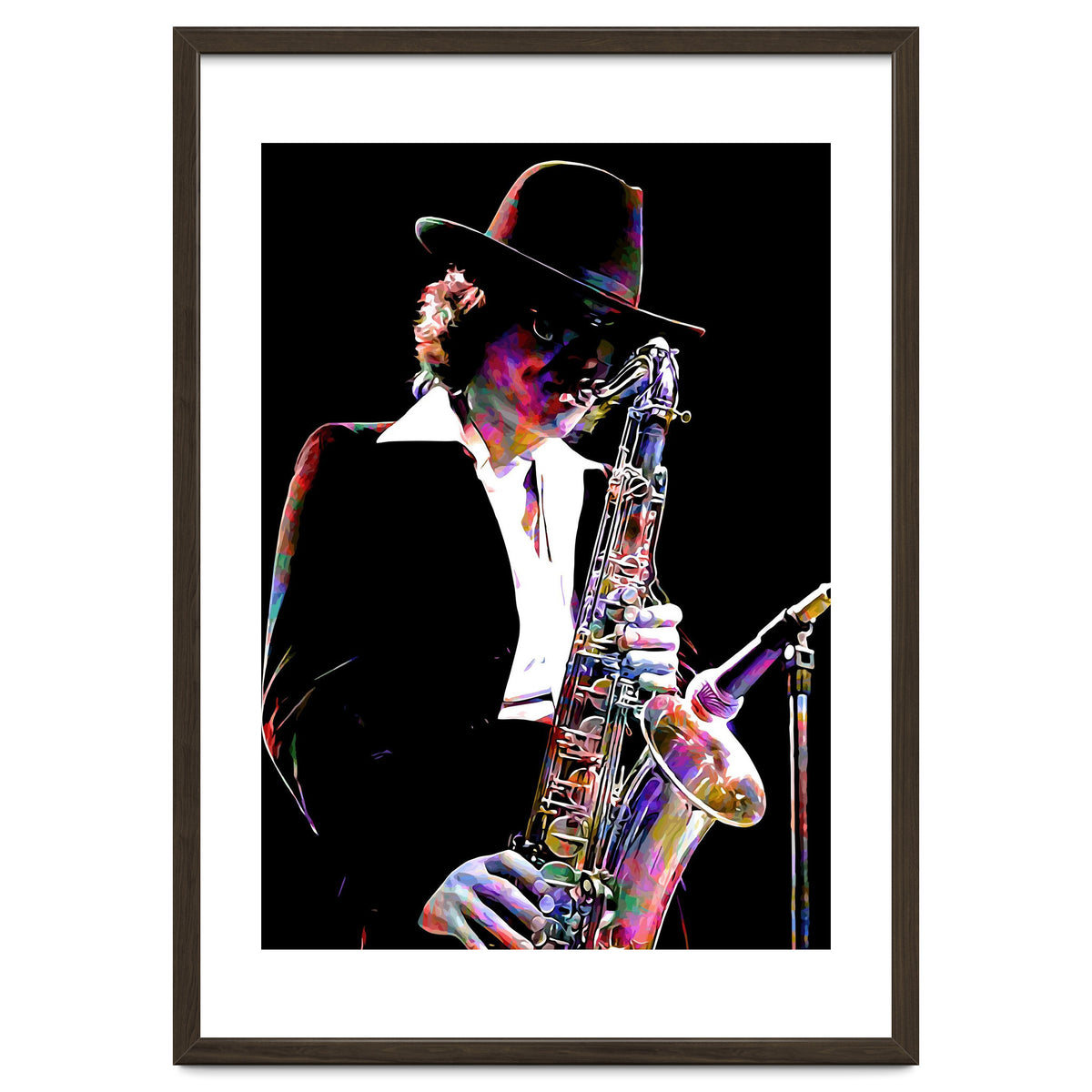 Gato Barbieri  Argentine Jazz Saxophonist Colorful Art