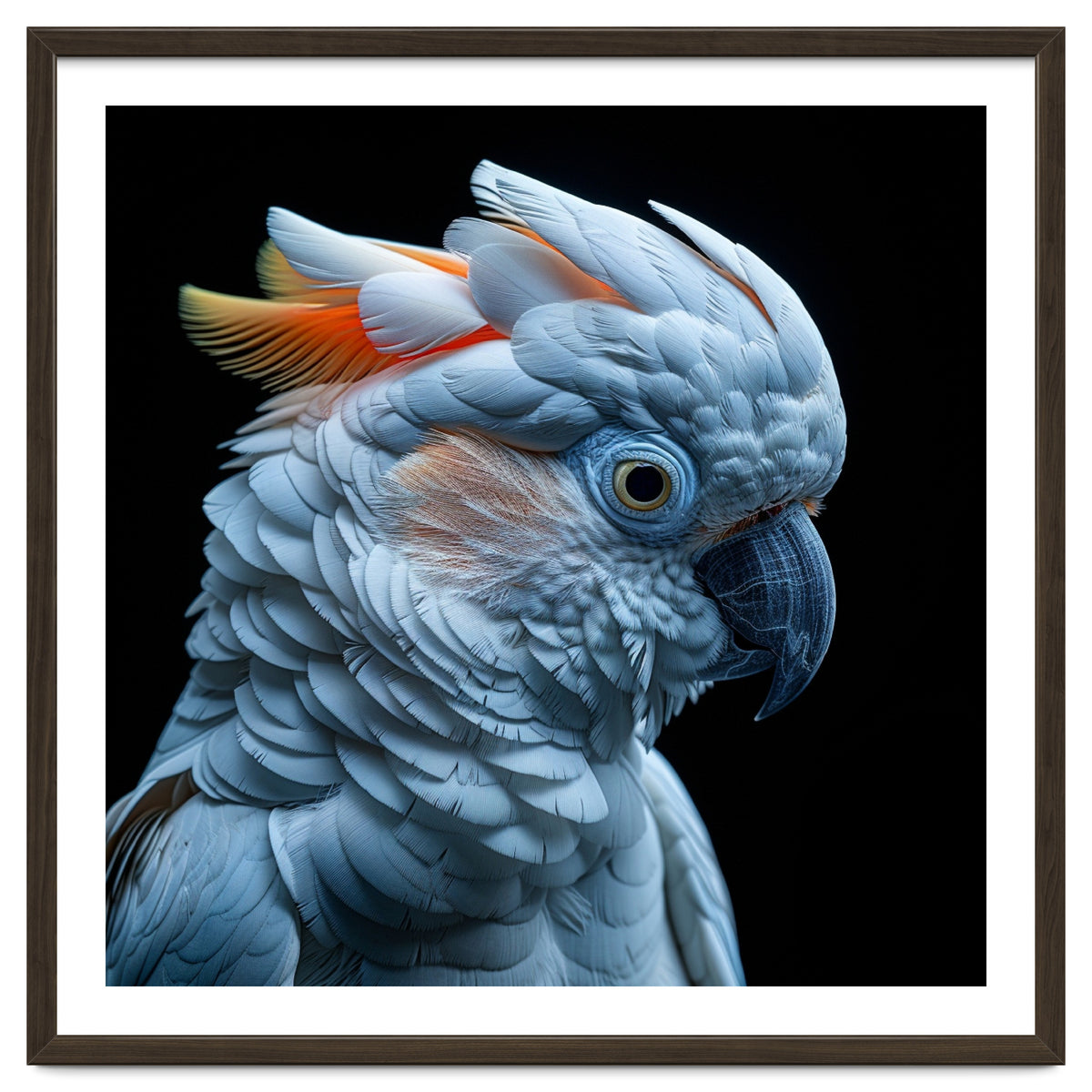 Close Up Of A Cockatoo Parrot Head