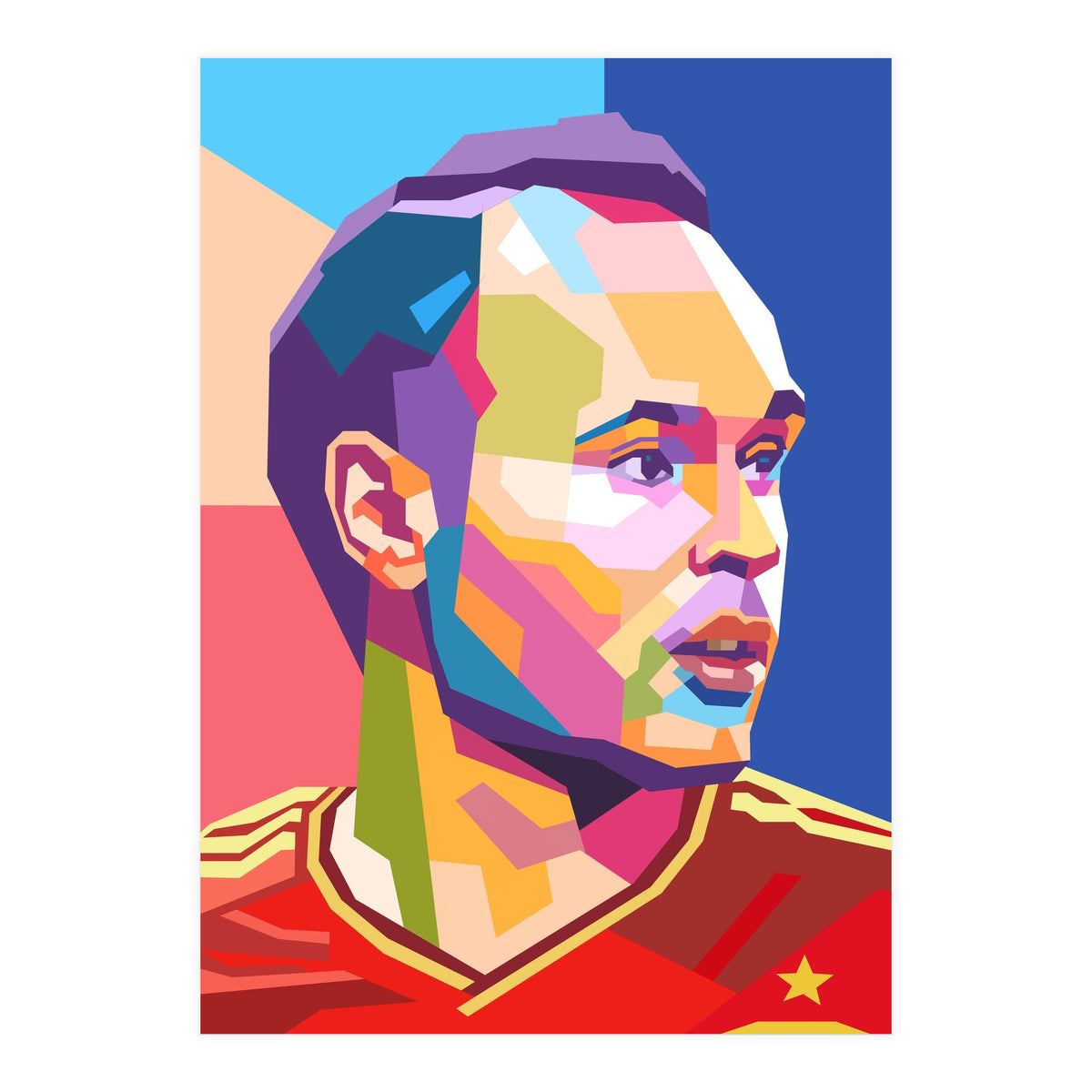 Iniesta pop art portrait (Print Only)