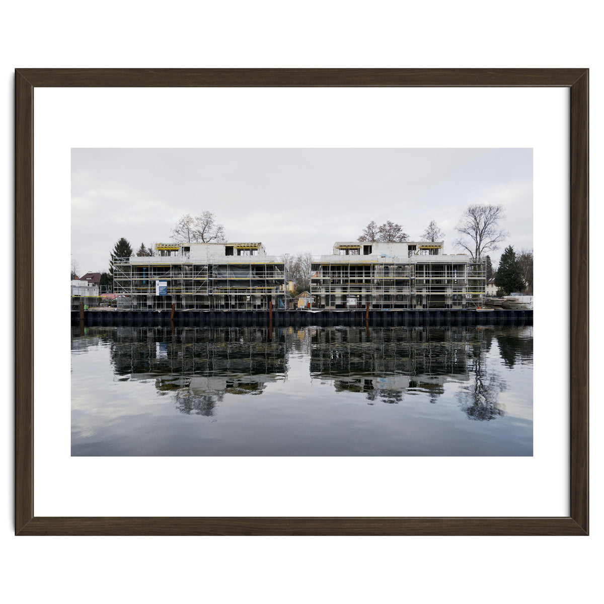 Under construction residential along the lake