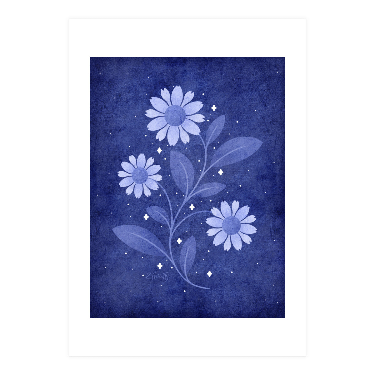 Twilight Sparkles Floral (Print Only)
