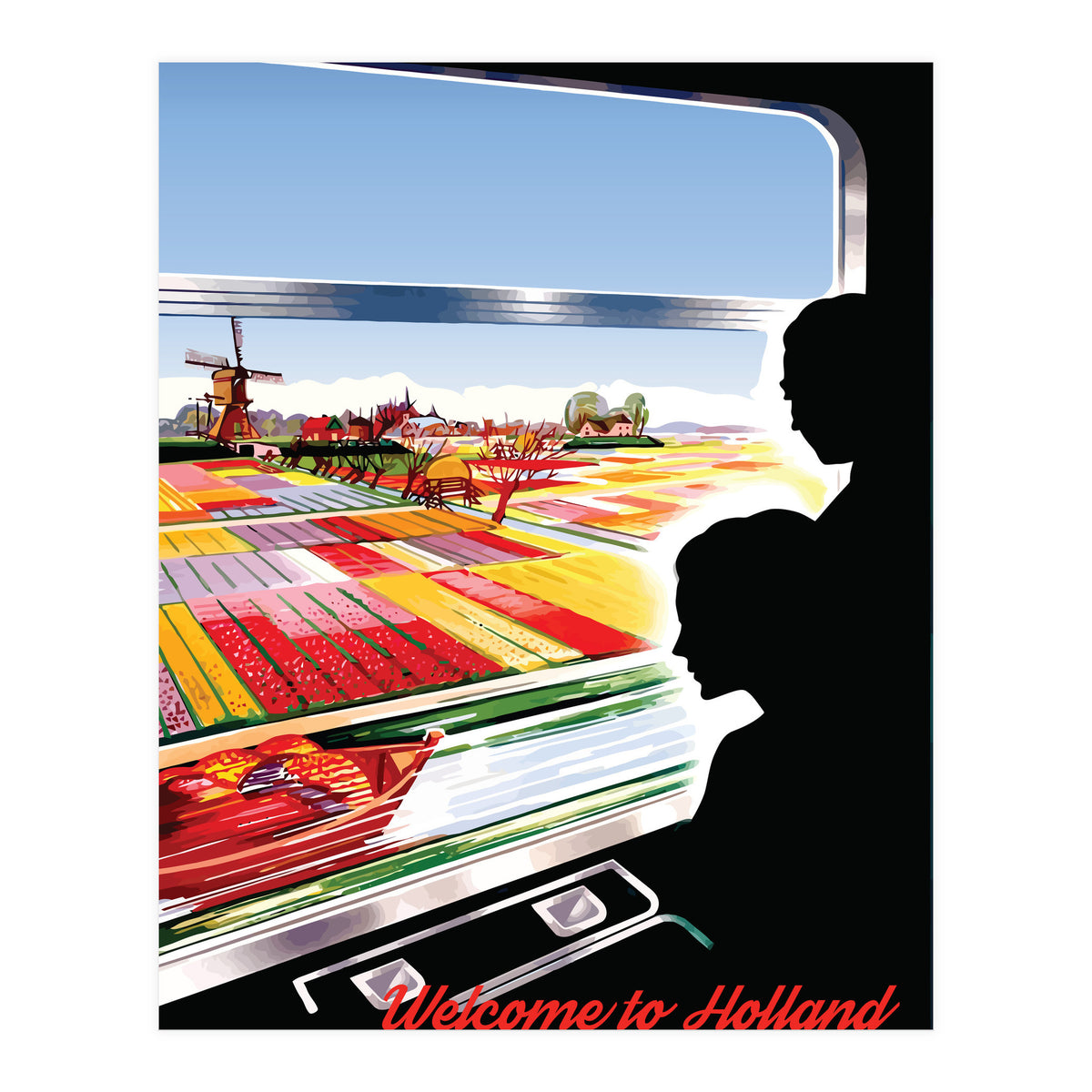 Holland, View from the Train Window (Print Only)