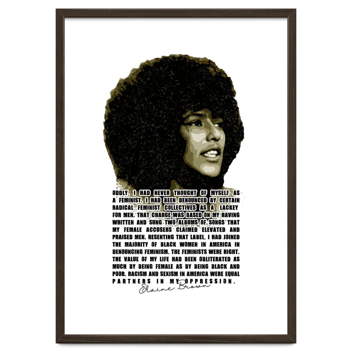Elaine Brown American Prison Activist Legend in Vintage Quotes