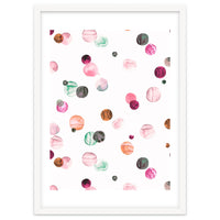 Polka Dots Watercolor Minimal Pink