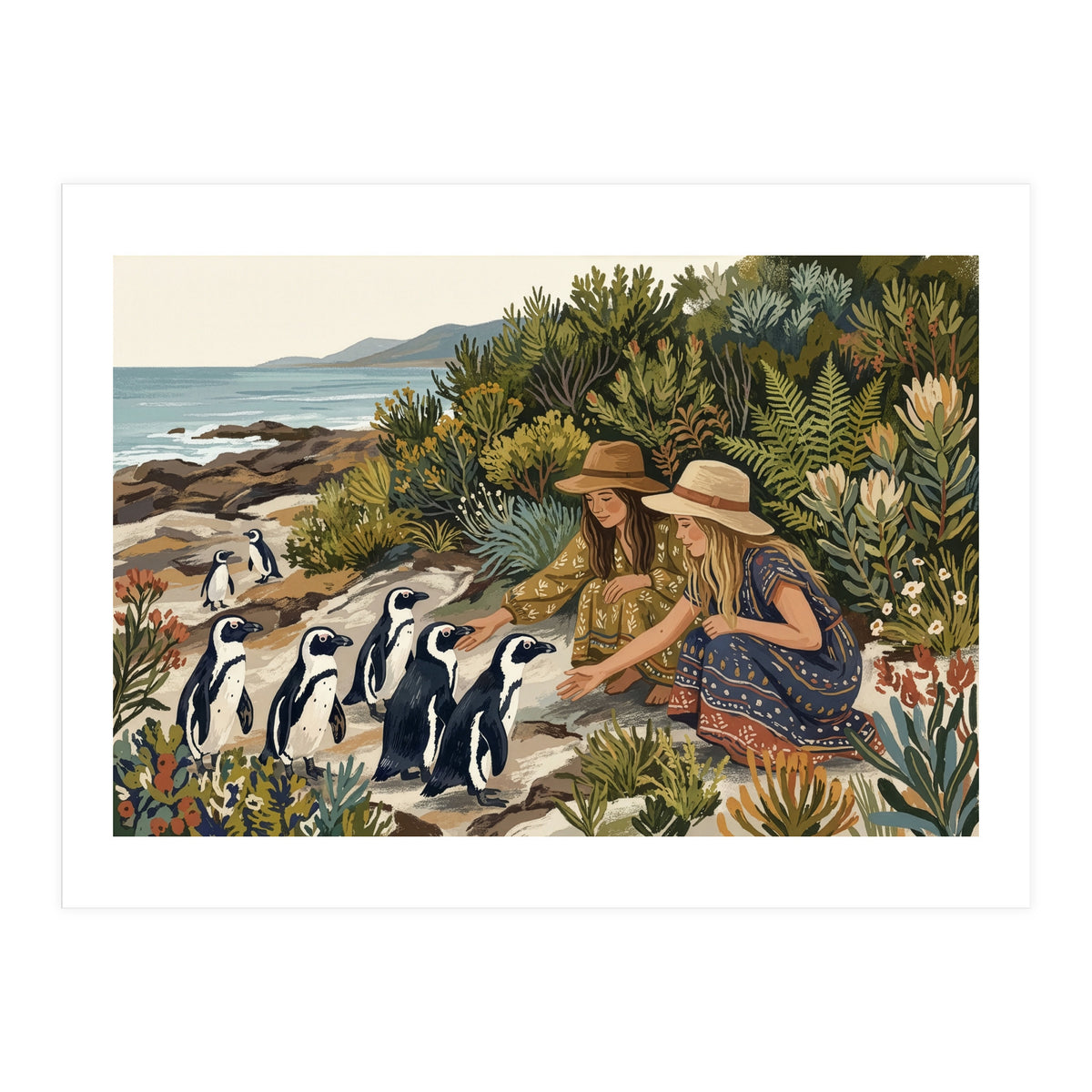 Penguin Coast Encounter (Print Only)