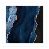 Navy & Rose Gold Agate Texture 01 (Print Only) thumbnail