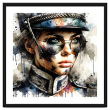 Watercolor Napoleonic Soldier Woman #5 thumbnail