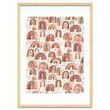 Cute Watercolor Rainbows Terracota thumbnail