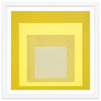JOSEF ALBERS - HOMAGE TO THE SQUARE YELLOW WHITE