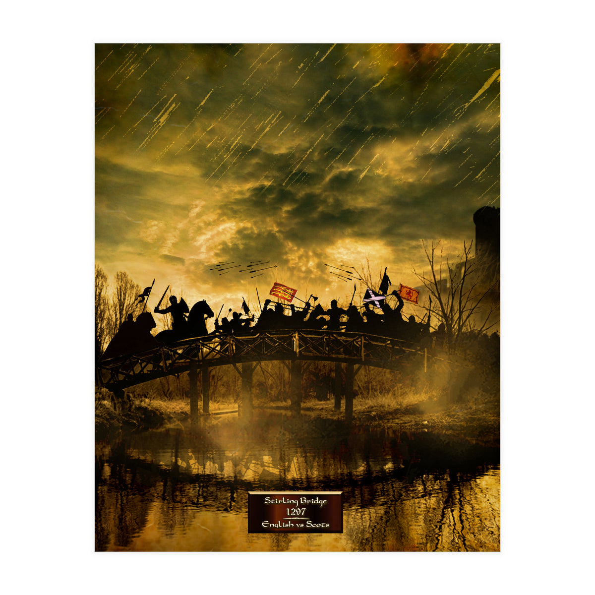 Battle Of Stirling Bridge 1297 (Print Only)