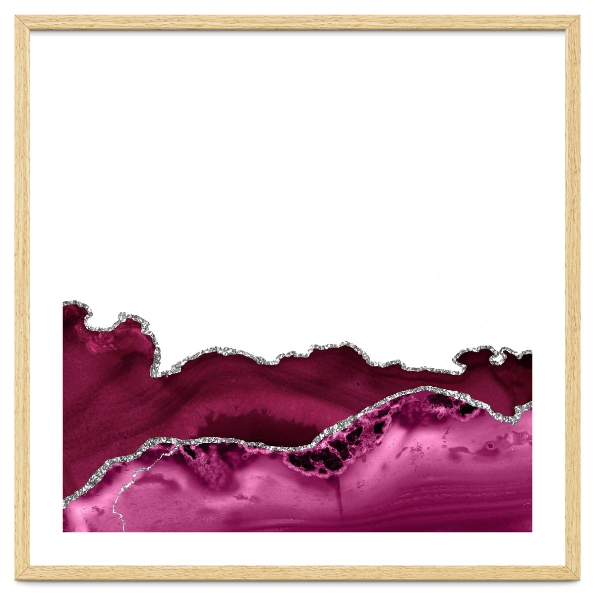 Burgundy & Silver Agate Texture 16
