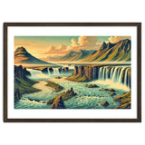 Vintage Iceland, Landscape Poster thumbnail