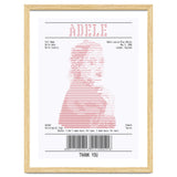 Receipt Art Adele Red thumbnail