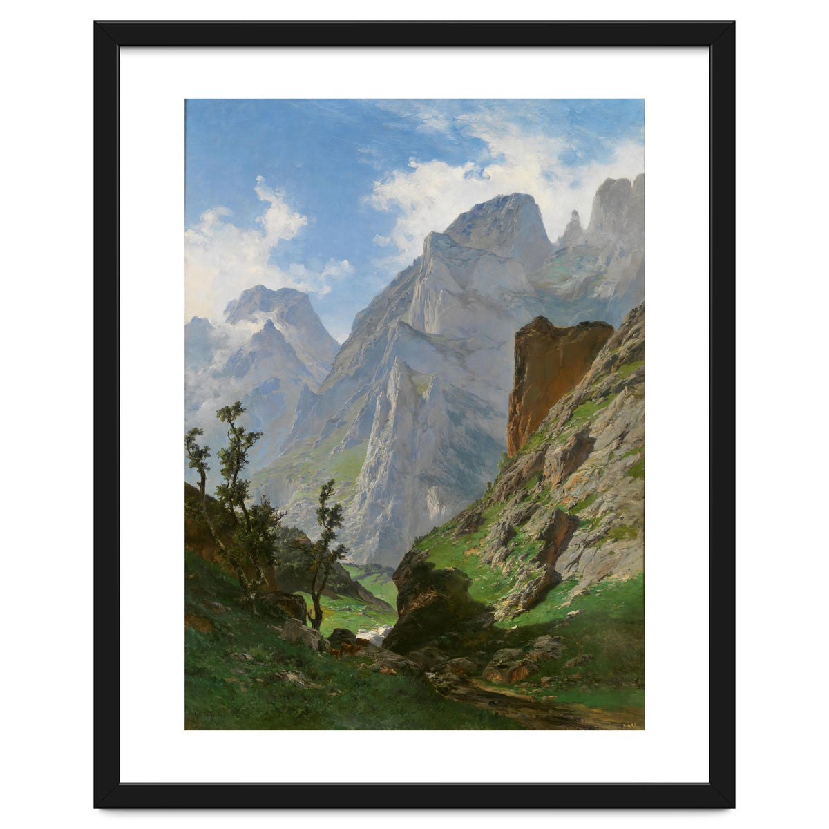 Carlos de Haes / 'Mancorbo Canal in Picos de Europa', 1876, Spanish School.