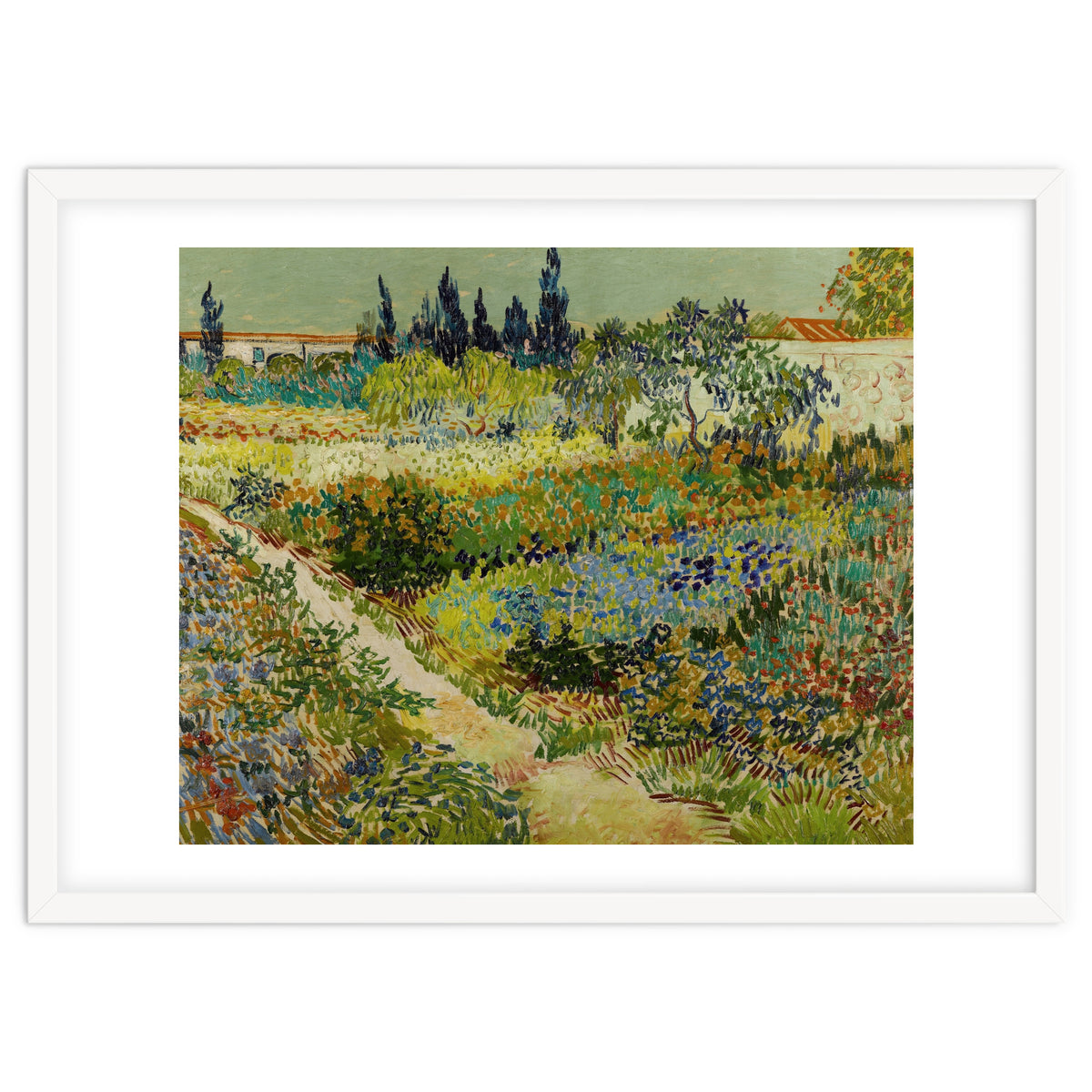 Vincent van Gogh – Garden at Arles | Vibrant Post-Impressionist Wall Art