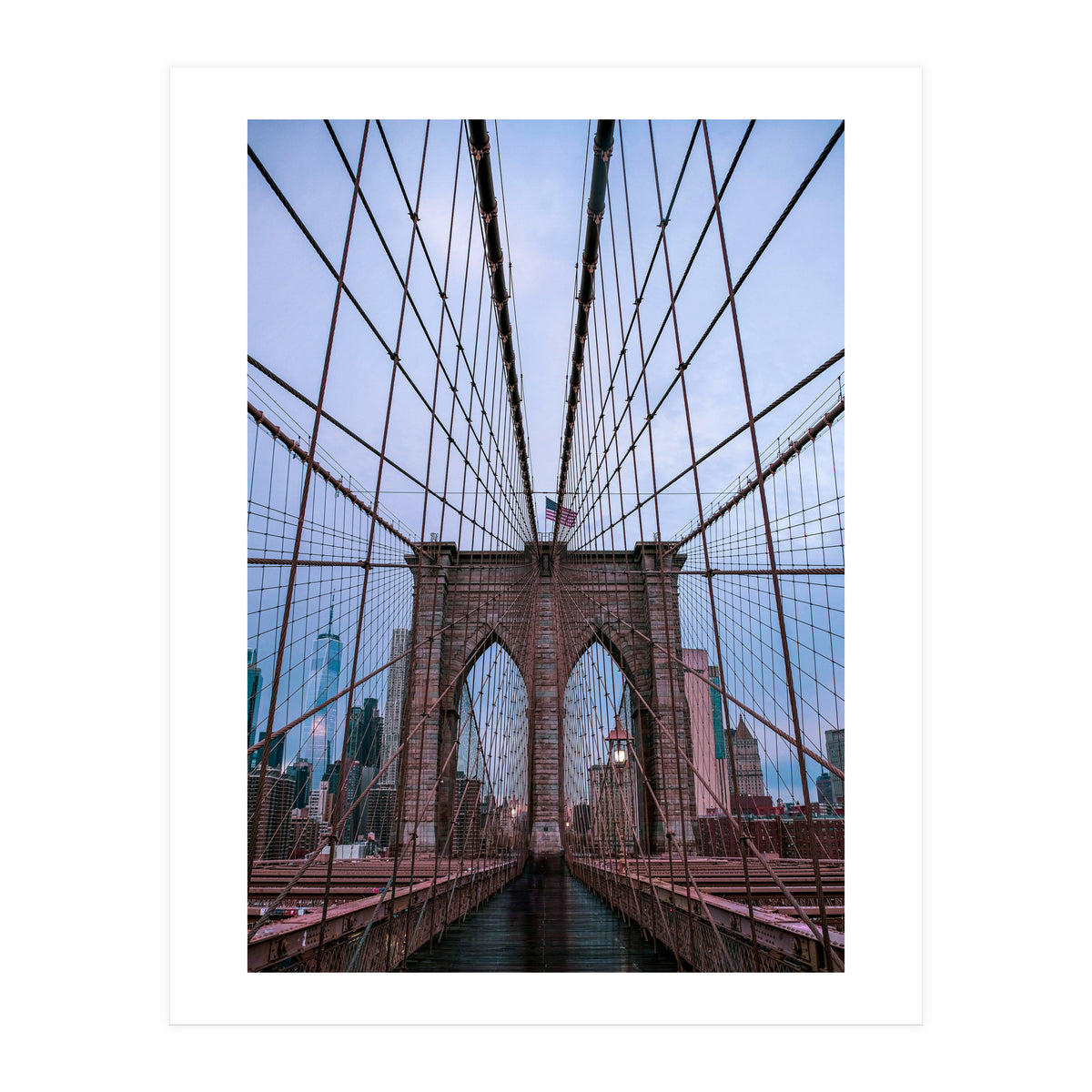 Brooklyn Bridge at Dawn, Iconic New York City Photography (Print Only)