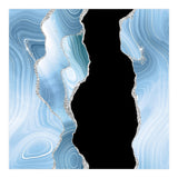 Blue & Silver Agate Glitter Texture 01 (Print Only) thumbnail
