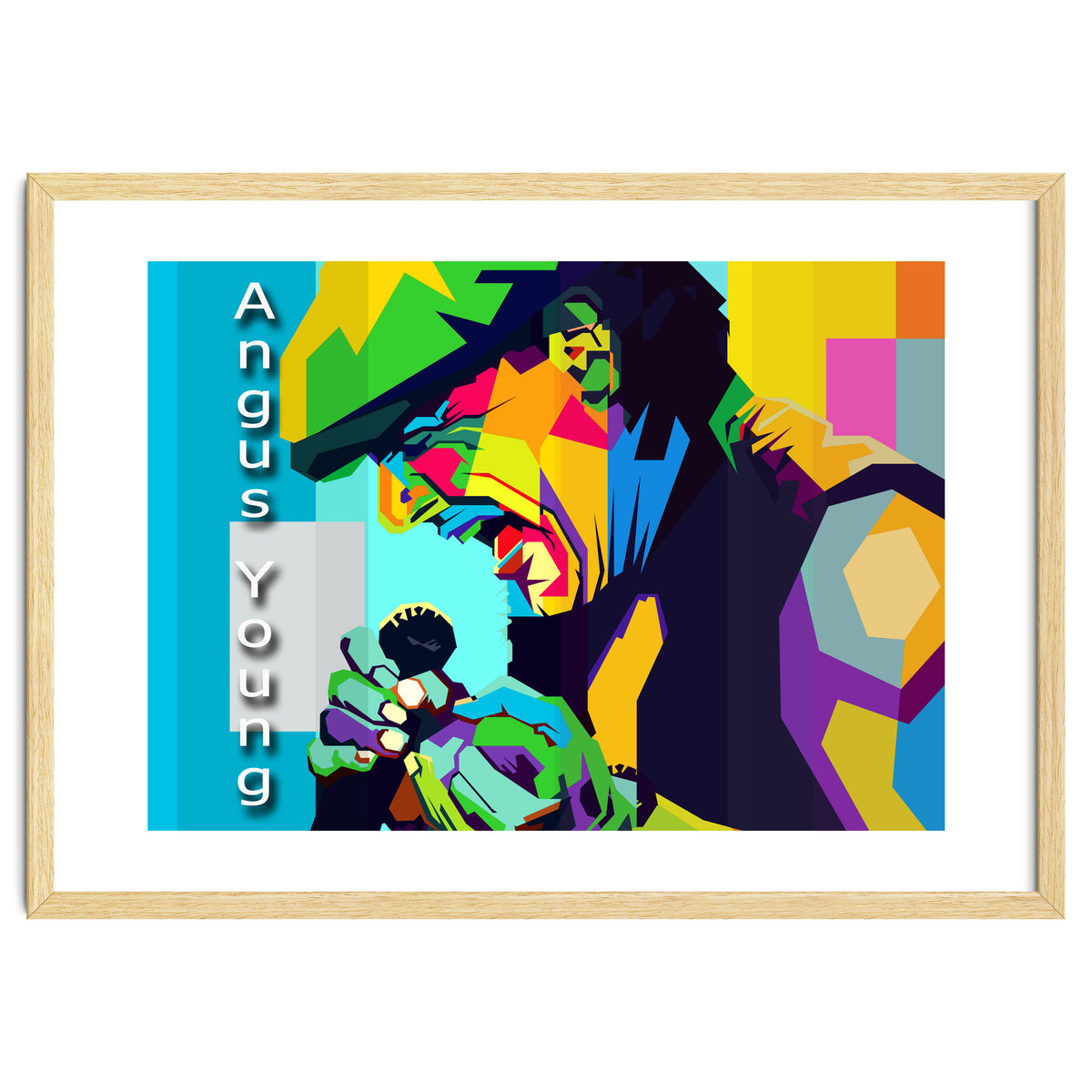 Angus Young Rock Singer Pop Art WPAP