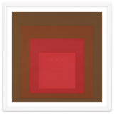 JOSEF ALBERS - HOMAGE TO THE SQUARE, RED, BROWN thumbnail