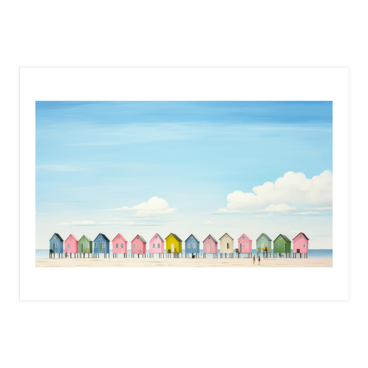 Beach cottages (Print Only)