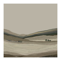 Muted Landscape oil painting  (Print Only)