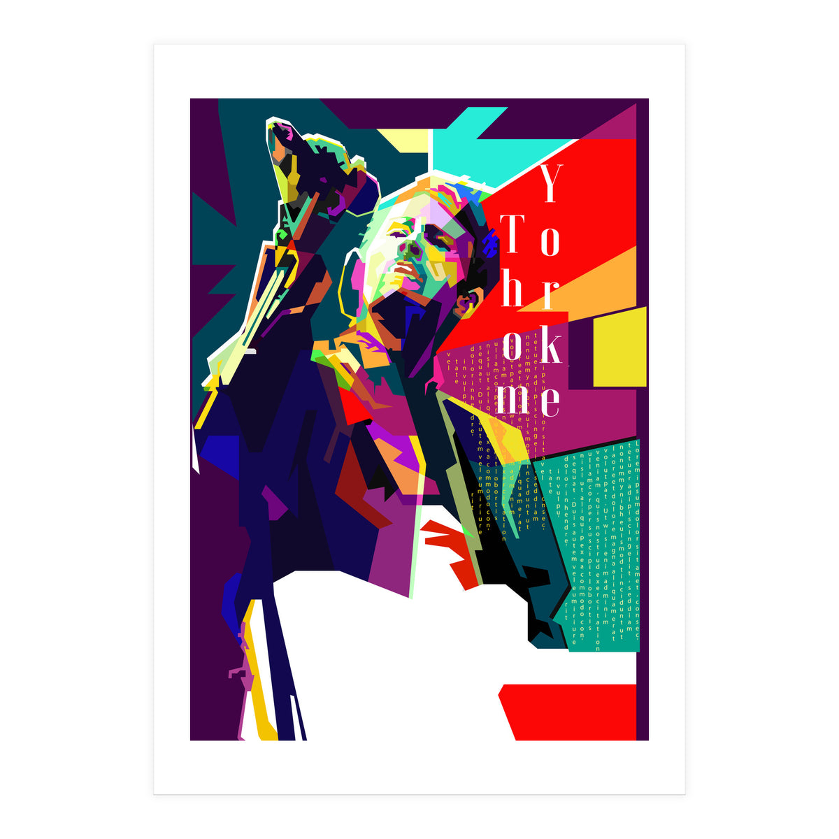 Thom Yorke Singer Musician Pop Art WPAP (Print Only)