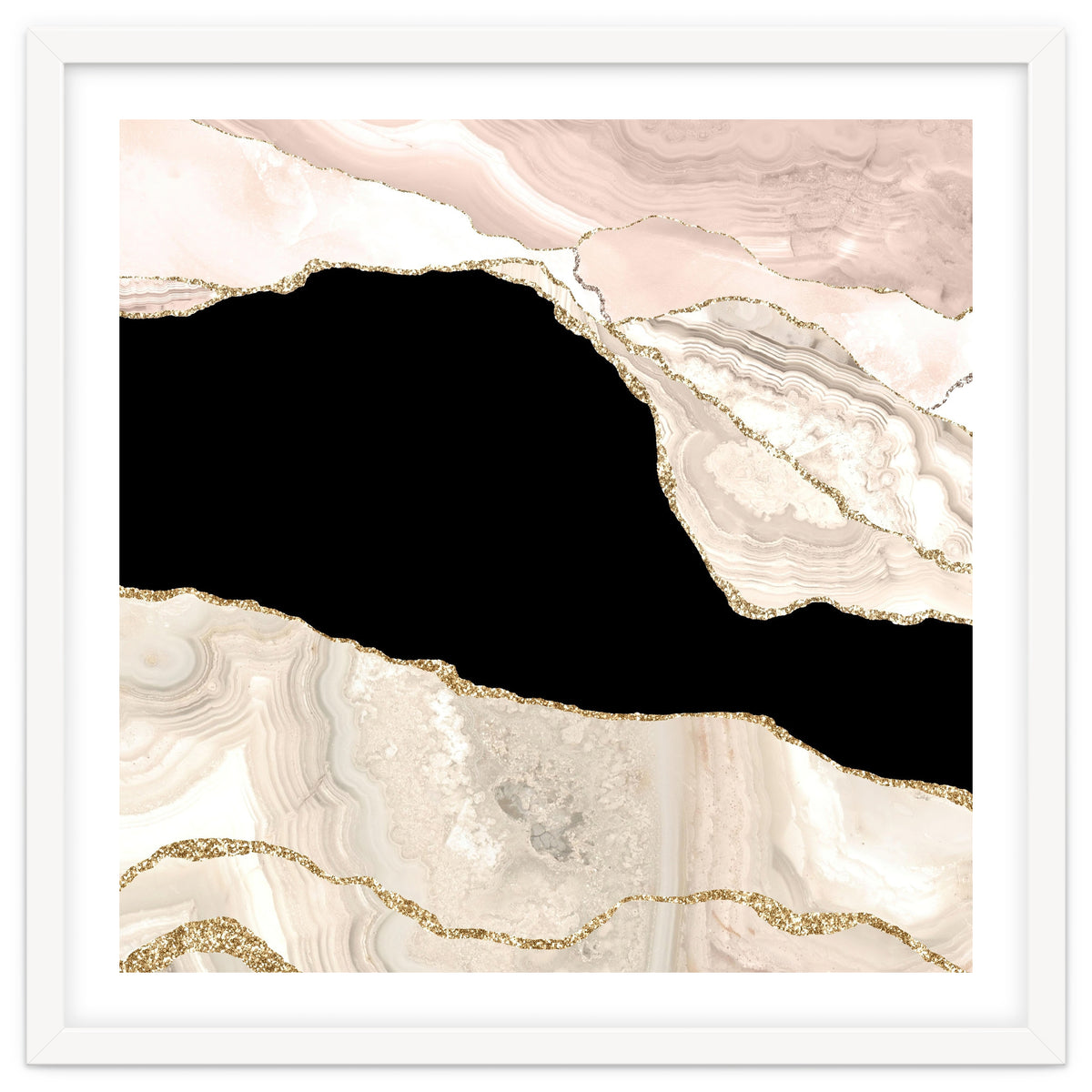 Ivory & Gold Agate Texture 01