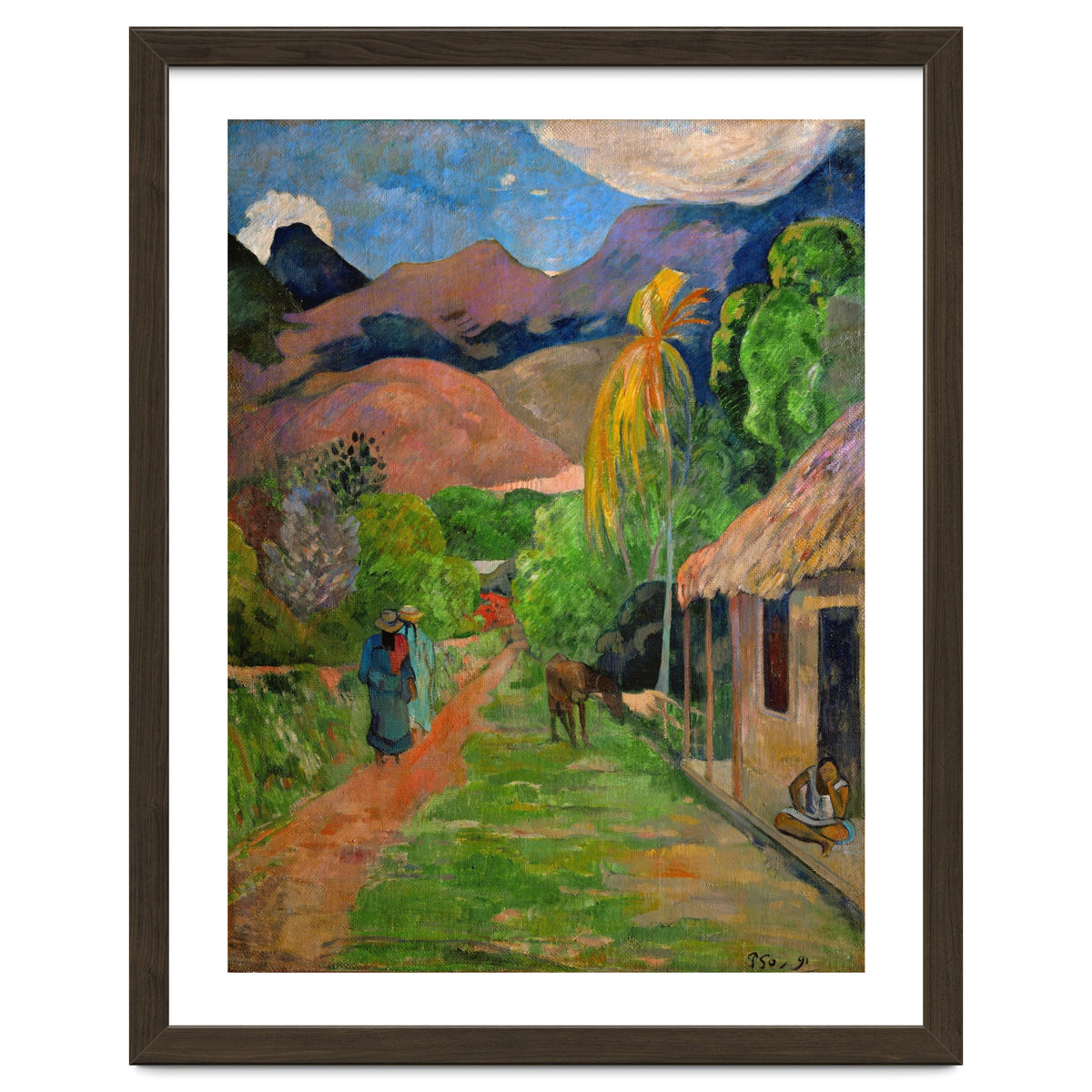 Path in Papeete, called rue du Tahiti. Oil on canvas (1891) 115.5 x 88.5 cm Cat. W 441.