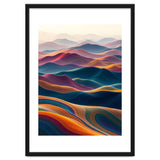 Colorful Abstract Mountain Dunes Art Print thumbnail