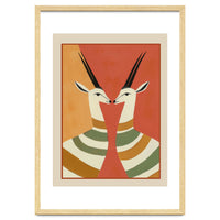 Two Gazelles In Stillness