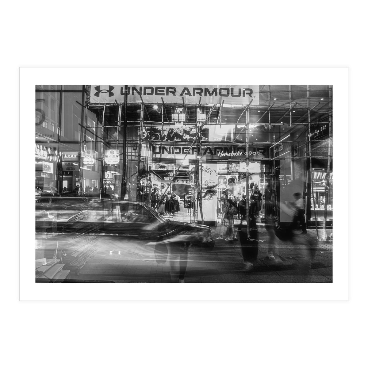 Street Photography - Night in Hong Kong Causeway Bay (Print Only)