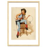 Pinup Cowgirl With A Key thumbnail