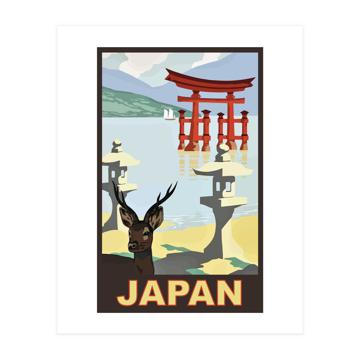 Japan Travel Poster (Print Only)