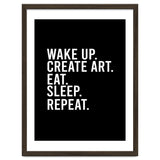 Wake Up Create Art Eat Sleep Repeat thumbnail