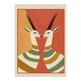 Two Gazelles In Stillness (Print Only) thumbnail