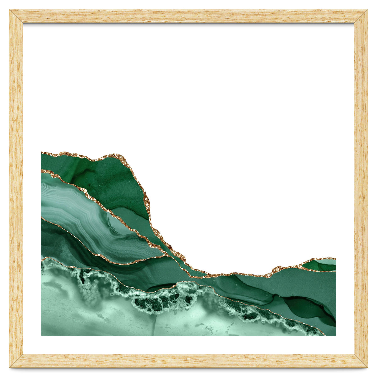 Emerald & Gold Agate Texture 07