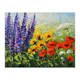 Radiant Summer Wildflower Meadow Oil Painting (Print Only) thumbnail