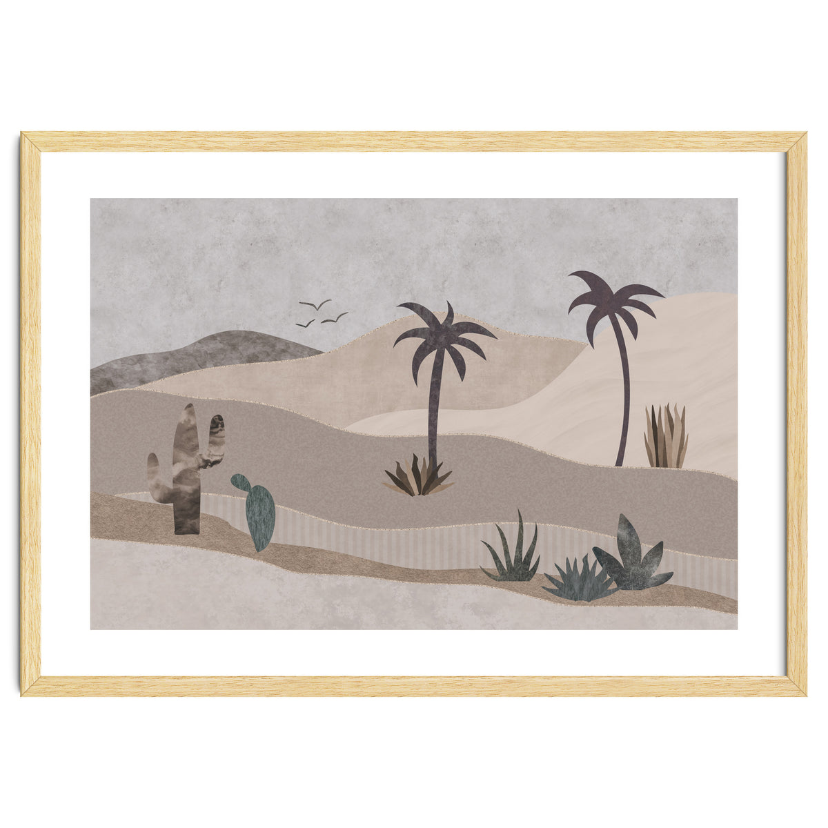 Abstract Landscape Calm Oasis