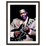 BB King. American Blues Guitarist in Colorful Art thumbnail