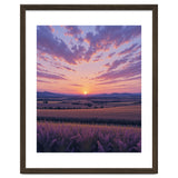 Serene Lavender Fields at Golden Hour Sunset thumbnail