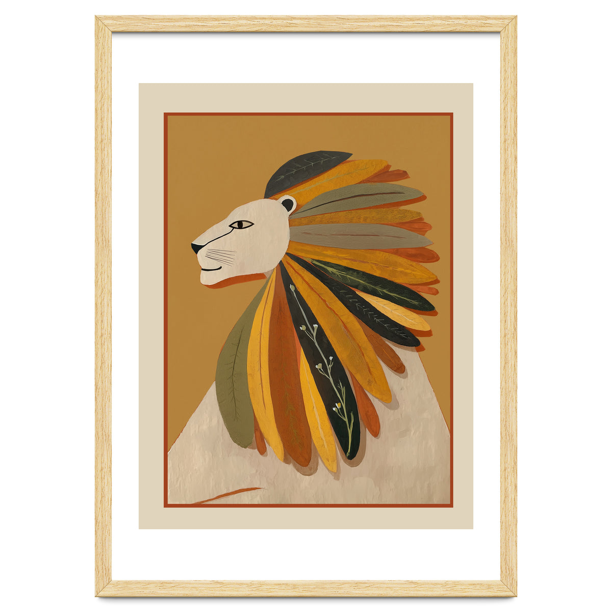 Leaf Mane Lion I
