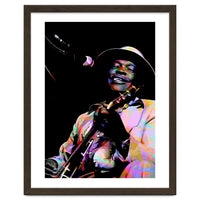 John Lee Hooker American Blues Guitarist Colorful Art