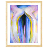 Georgia O’Keeffe – Grey Line with Black, Blue and Yellow (1923) | Elegant Abstract Modernist Composition with Bold Color Contrast thumbnail