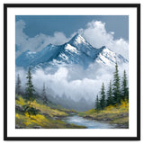 Majestic Peaks in Morning Mist thumbnail