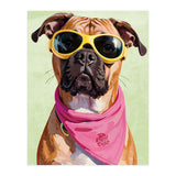Cool Dog with Sunglasses – Funky Bandana  (Print Only) thumbnail