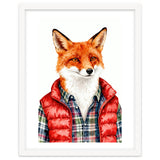 Dapper Fox Portrait Puffer Wild Fashion thumbnail